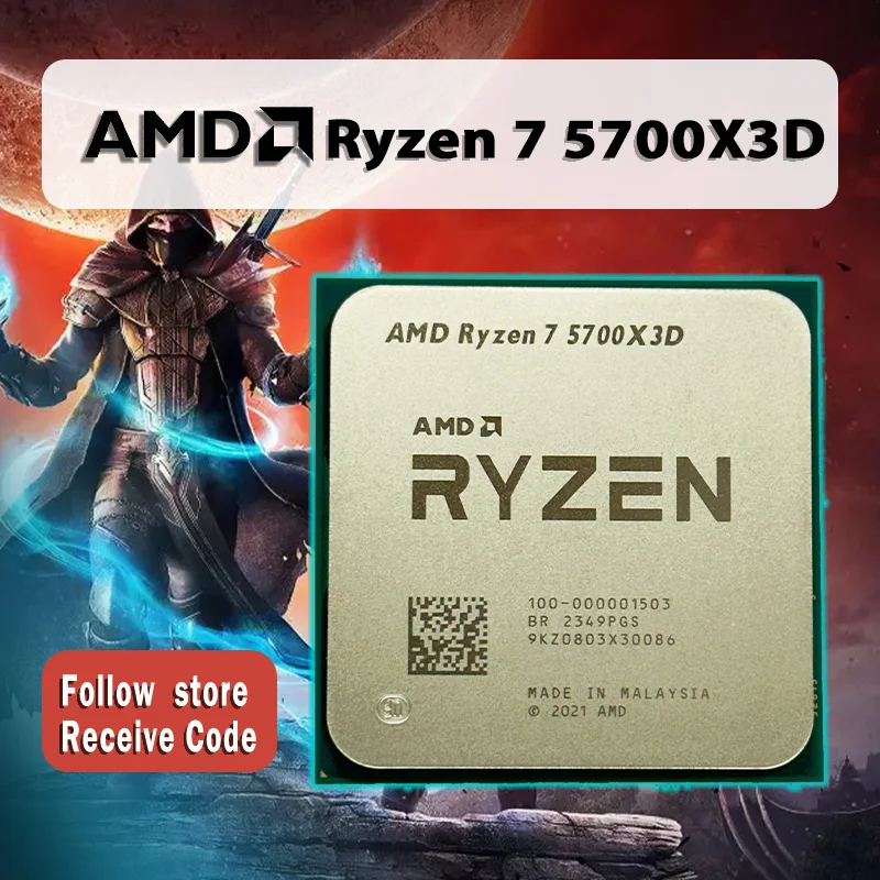 AMD Ryzen 7 5700X3D R7 5700X3D 3.0 GHz 8 코어 16 스레드 CPU 프로세서 내돈내산