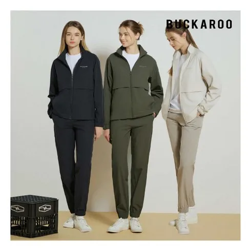 맘카페에서 입소문 난 BUCKAROO 24SS 남녀공용 우븐 셋업 3종 후기