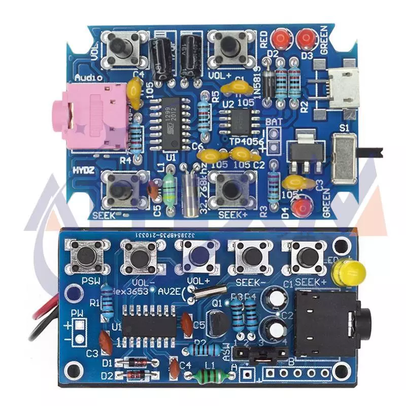 DIY 전자 키트 무선 스테레오 FM 라디오 리시버 모듈 PCB 76MHz-108MHz DC 1.8V-3.6V 할인이벤트