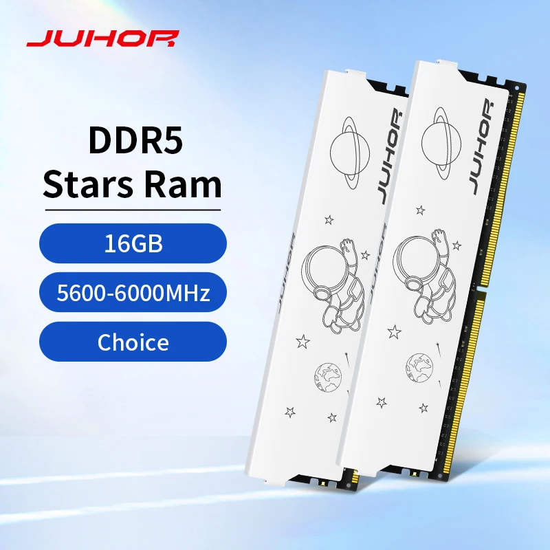 JUHOR DDR5 16GB 5600MHz 6000MHz DIMM 데스크톱 컴퓨터 게임 메모리 램 선물추천